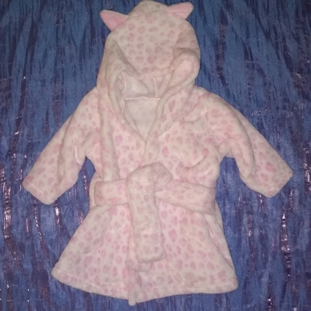 NWOT ADORABLE leopard print infant/baby robe